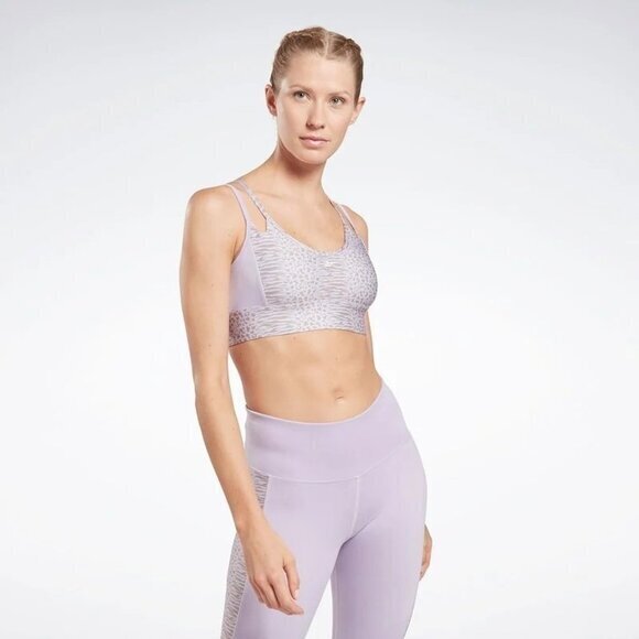 Reebok Women's Purple Leopard Print Sports Bra‎ Small - Picture 8 of 8